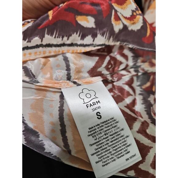 NEW, Farm Rio Cream Toucans Scarf Maxi Dress in S  #MD1234 - Picture 11 of 11